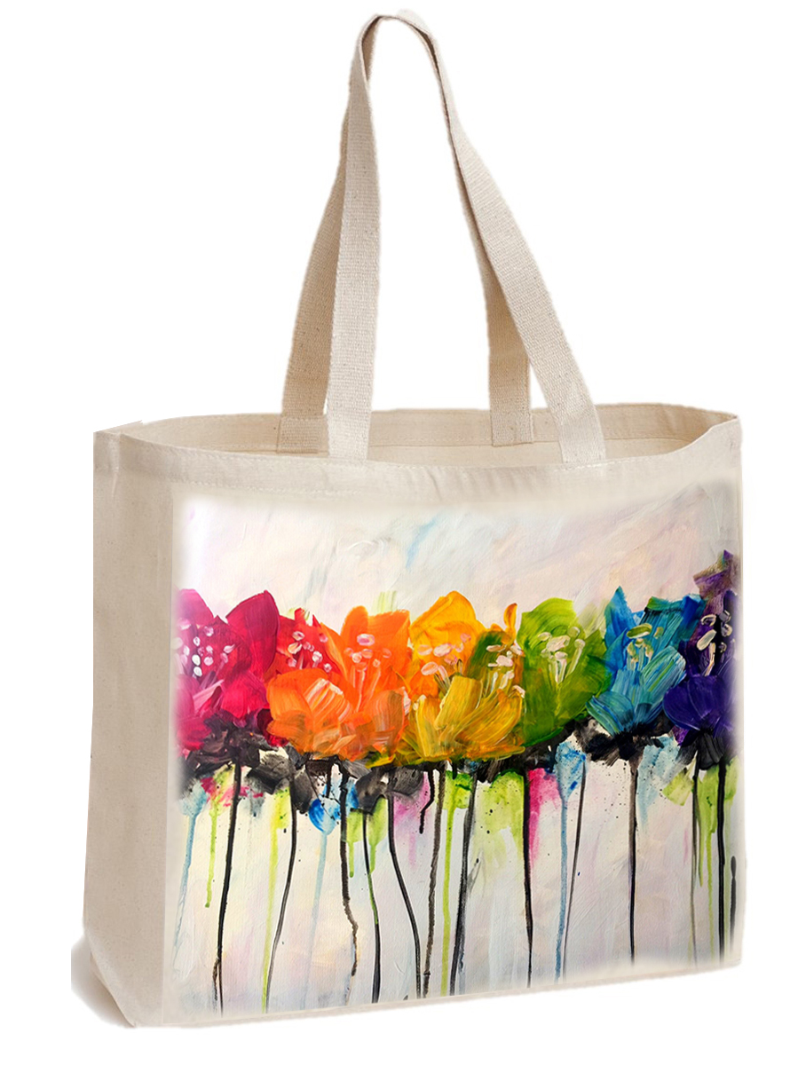 paint canvas tote bag
