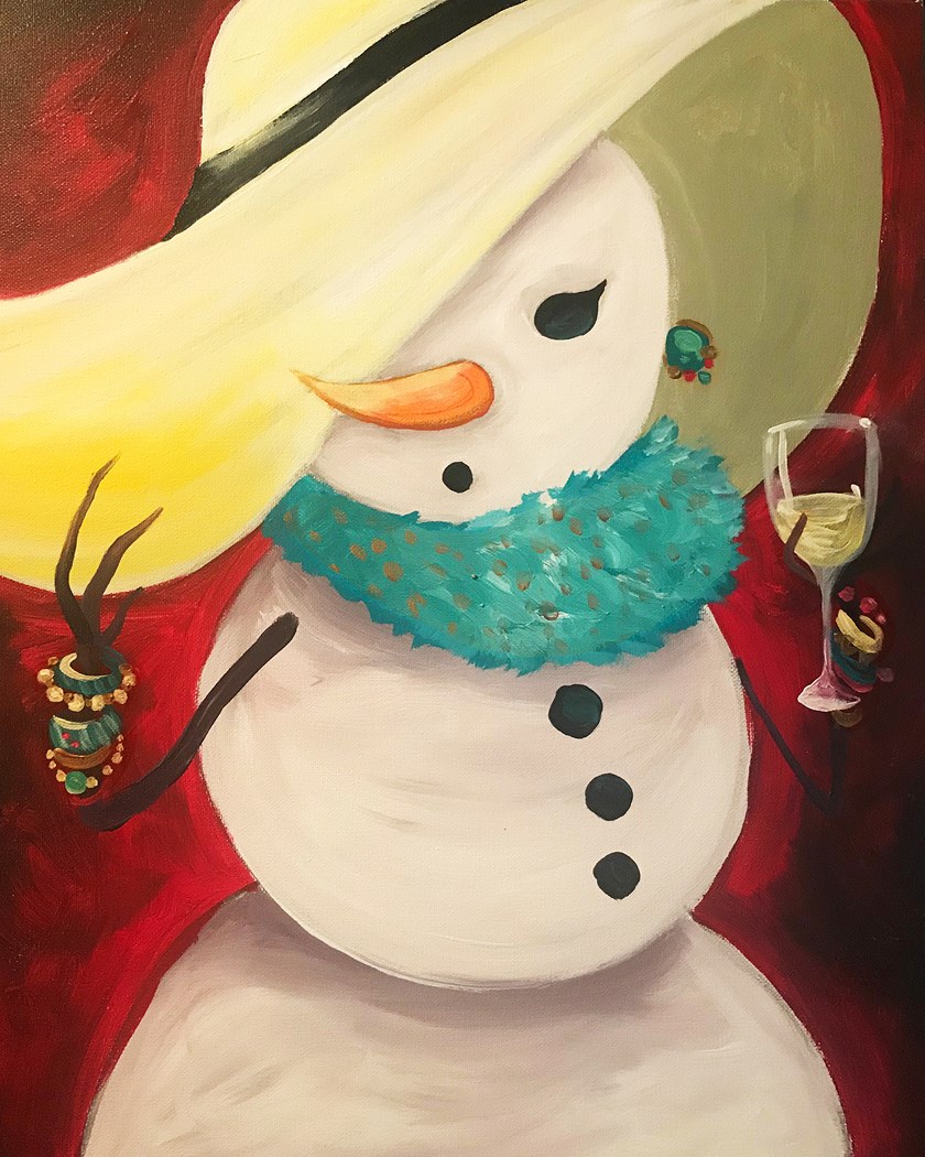 How to Draw a Painting Snowman for Your Winter Homeschool - You