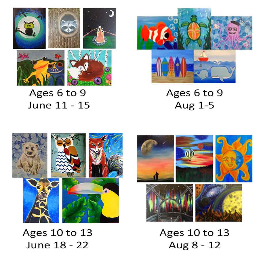 Little Brushes Summer Camp Pinot's Palette