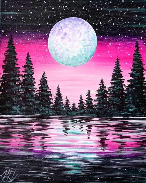 Vibrant Moon Forest - Live Virtual Event