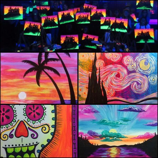 Take Your Art to a New Dimension with Black Light Painting at Your Local  Studio! - Pinot's Palette