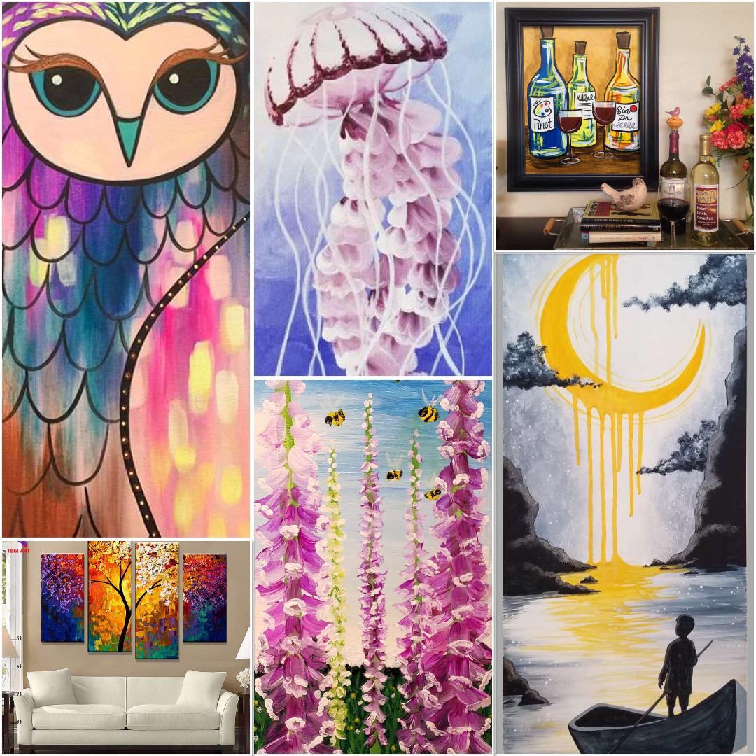 Decorate Your Home With Your Handmade Artwork! - Pinot's Palette