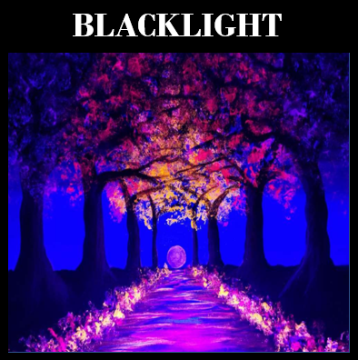 Blacklight Blossoms Aglow