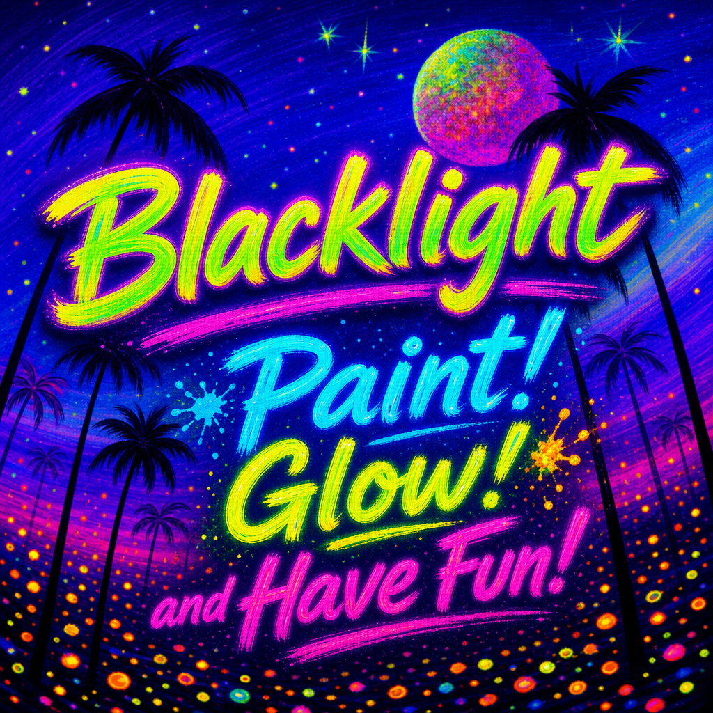 Blacklight Tropical Sunset