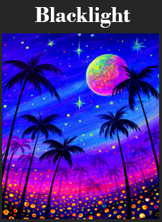 Blacklight Tropical Sunset
