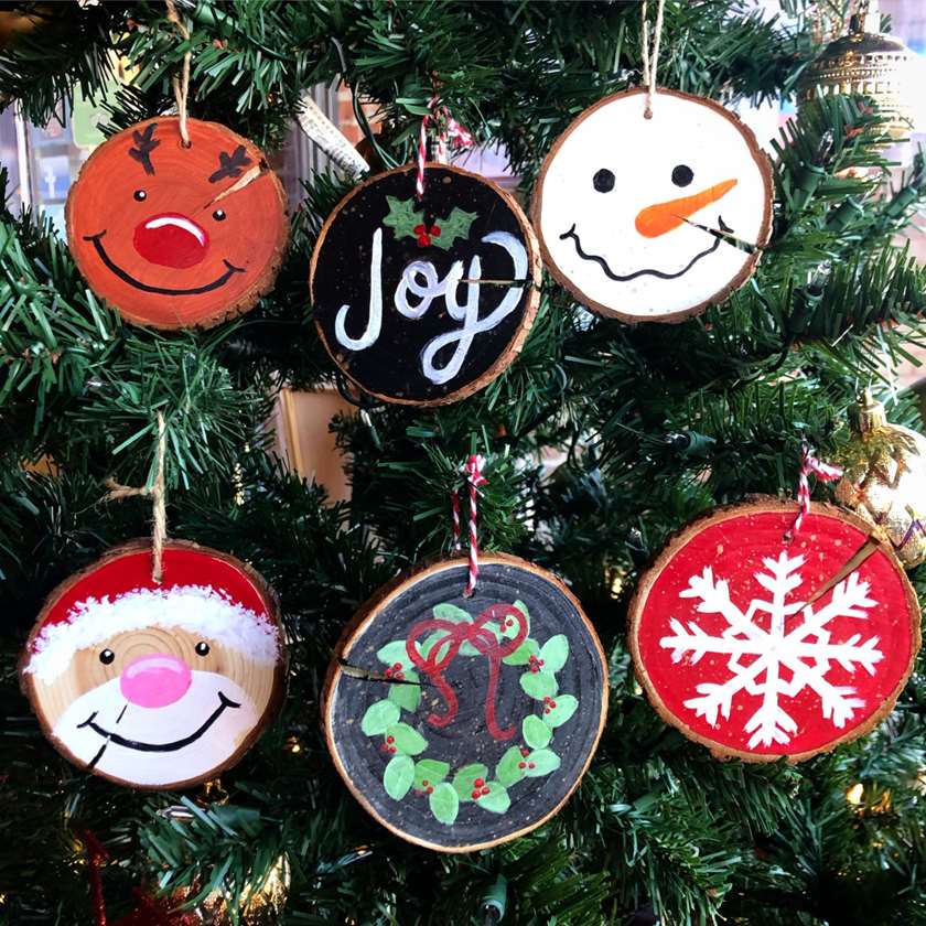 DIY Paint 5 ornaments!