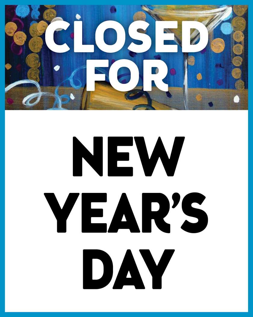 Closed for New Year's Day