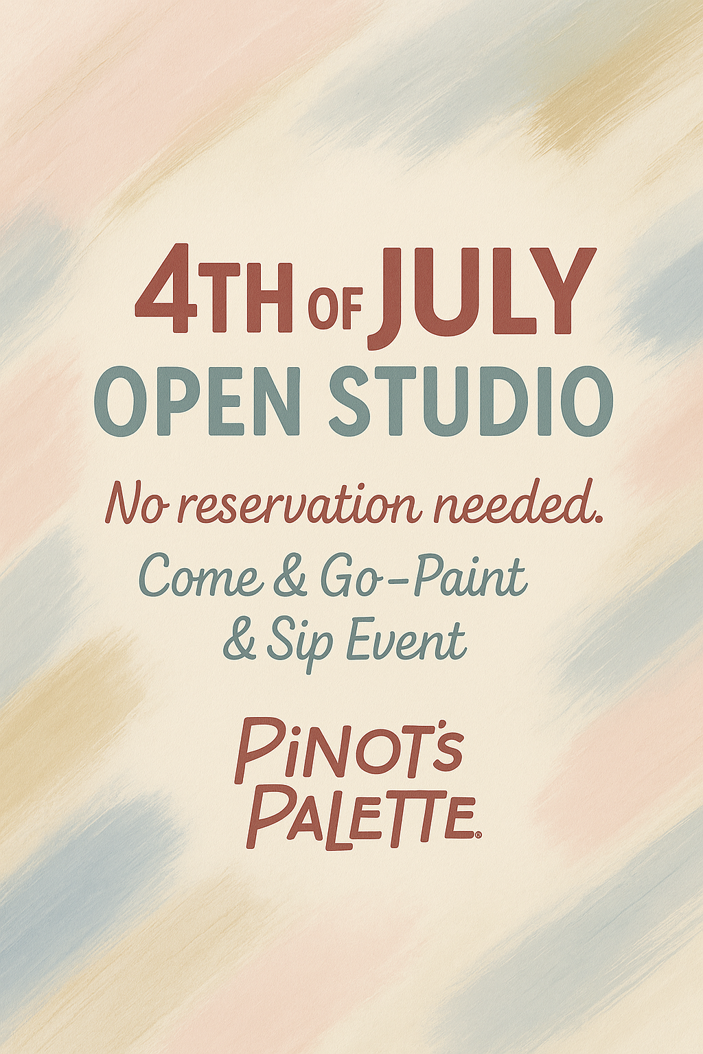 Open Studio at Pinot's Palette