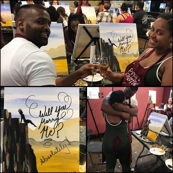 Paint. Drink. Get Engaged! 