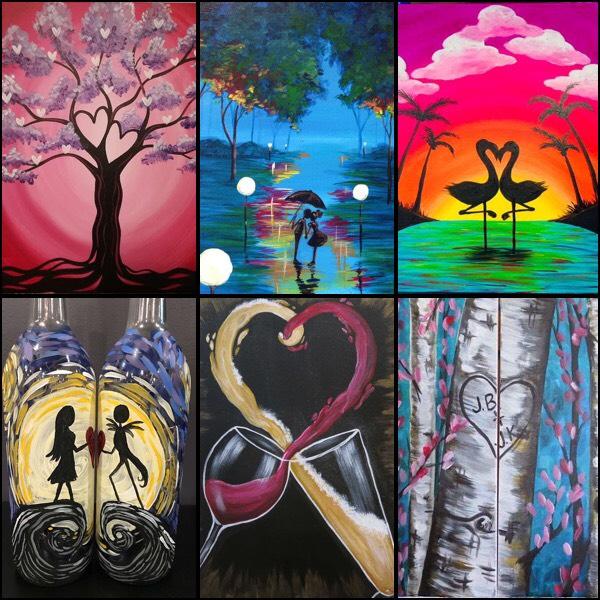 Join Us This Valentine's Day For Some Incredible Classes! - Pinot's Palette