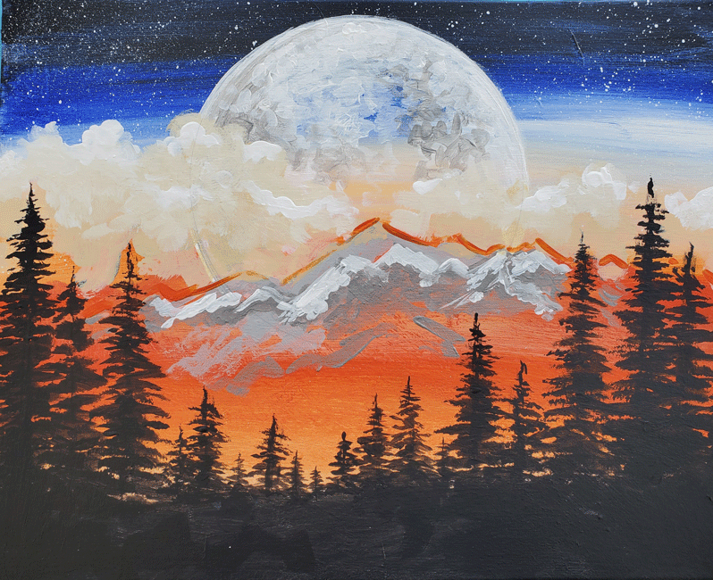 Full Moon on the Rise