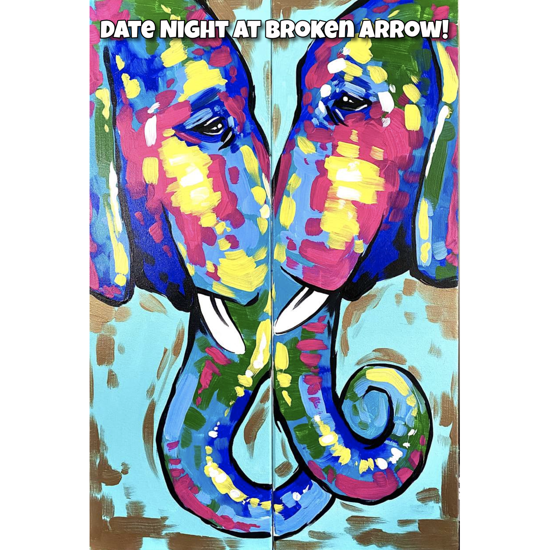 Colorful Elephants Date Night