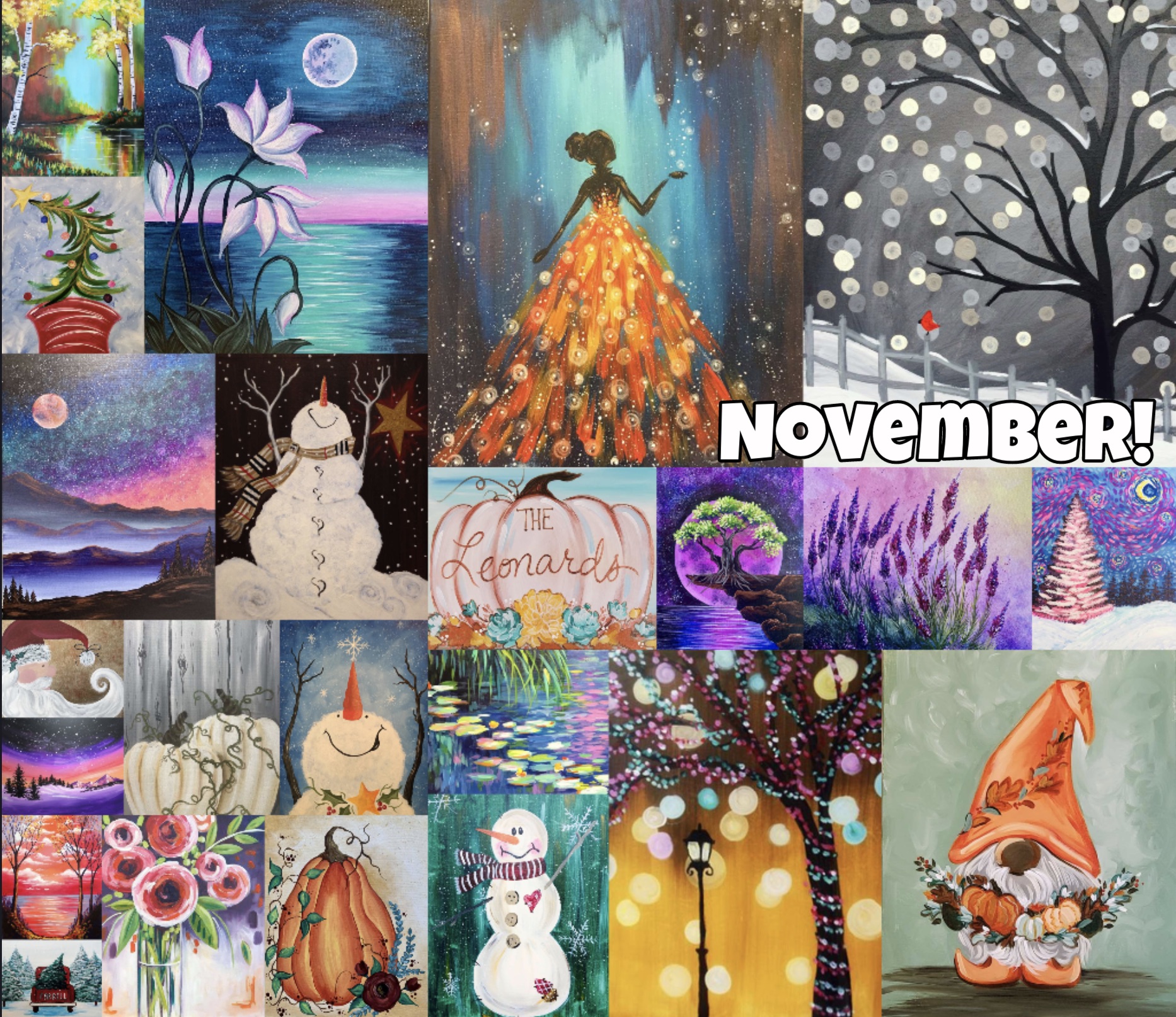 Come paint with us in November!