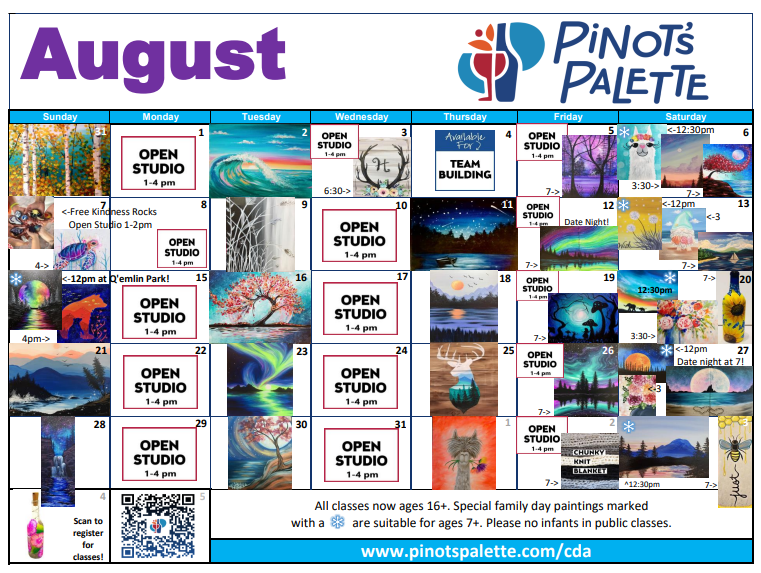 August Calendar is Here!