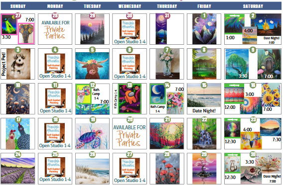 August Calendar is Published!