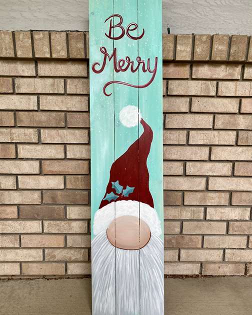 MERRY GNOME PORCH LEANER
