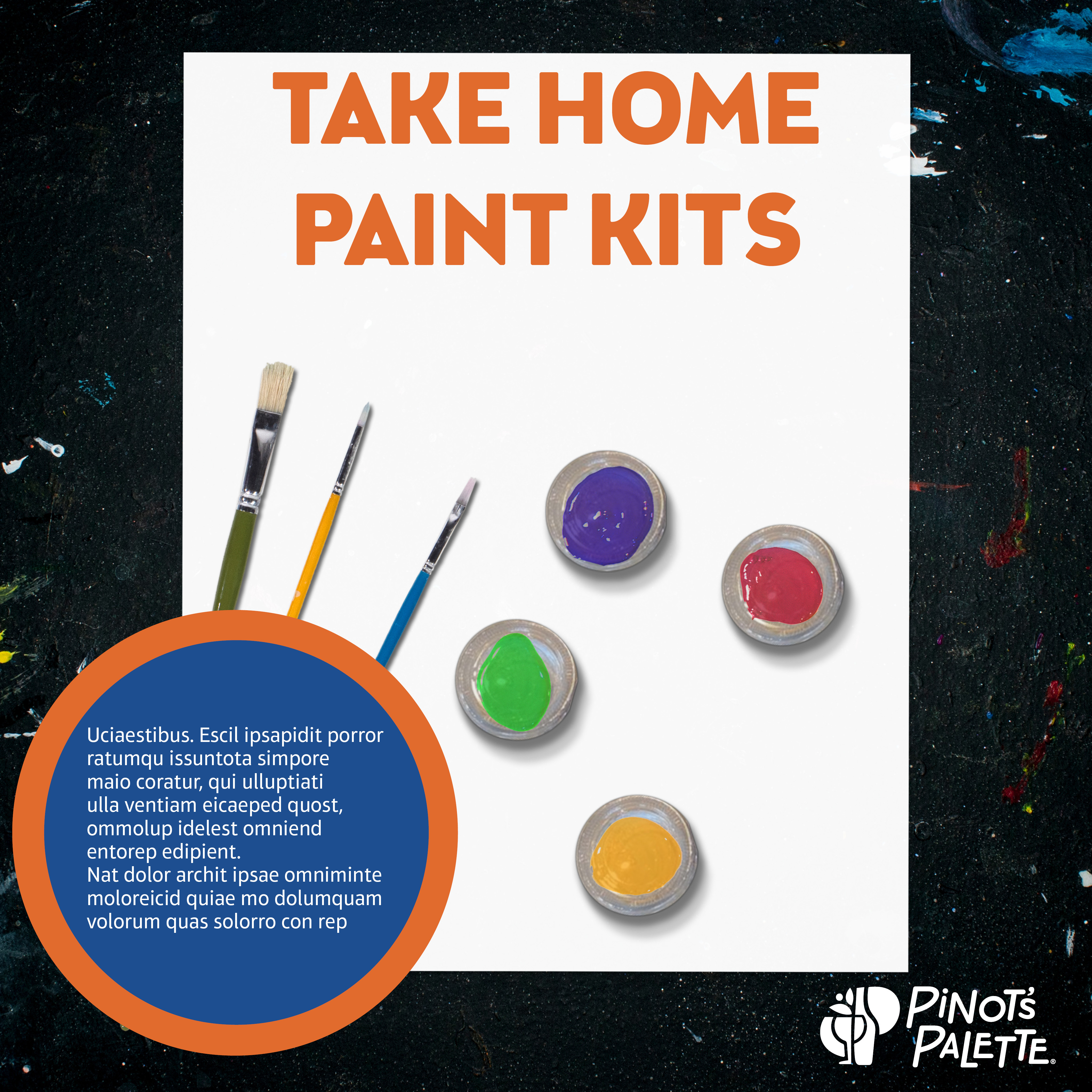 Take Home Paint Kits Wed, Mar 25 1PM at Chesterfield