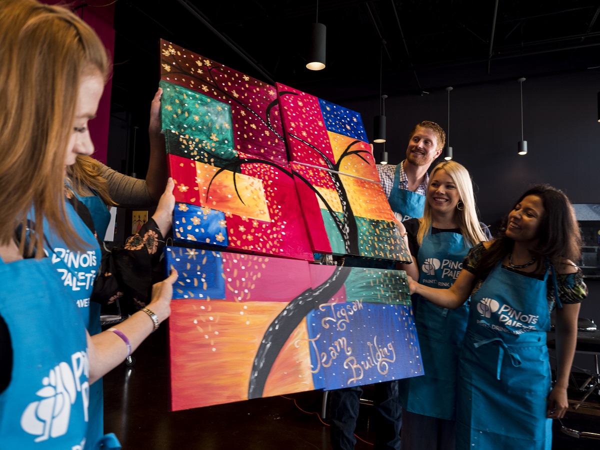 Convince Your Boss to Choose Paint and Sip for Your Next Team Building Event