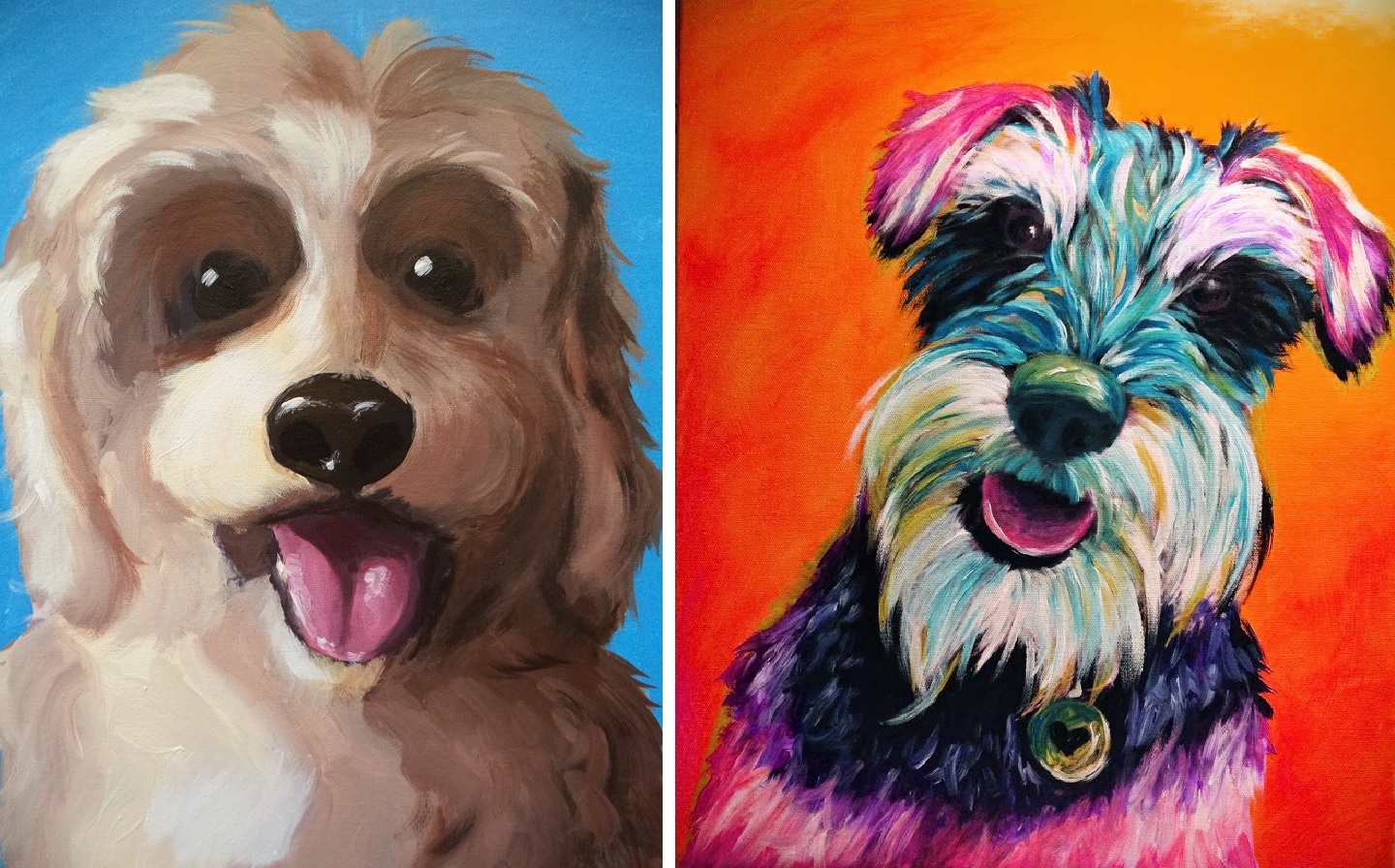 paint your pet and sip