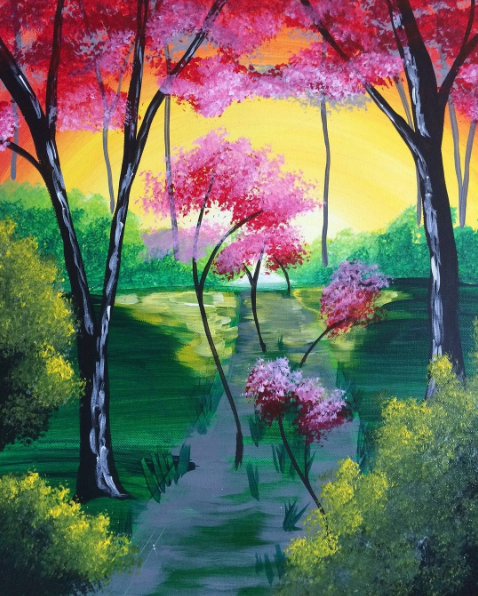 pinot's palette tree painting