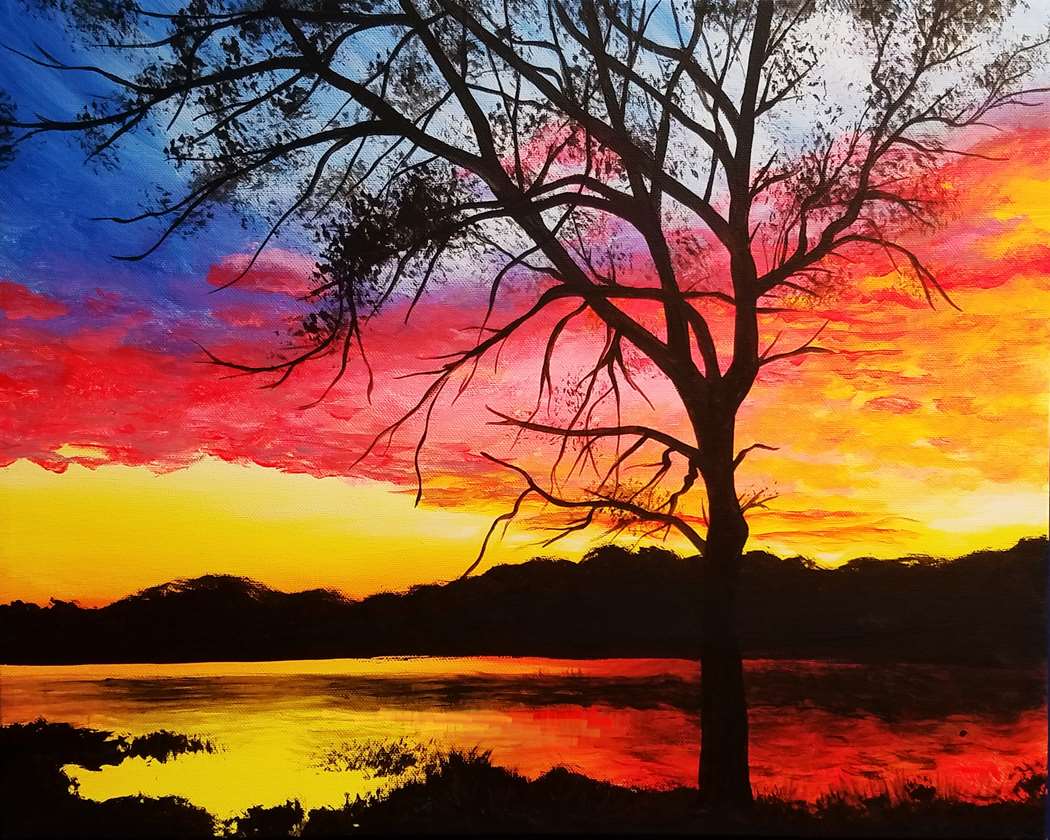 Bundle up & Paint with us on our covered patio.