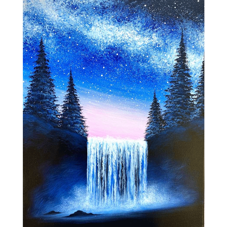 Galaxy Waterfall Forest