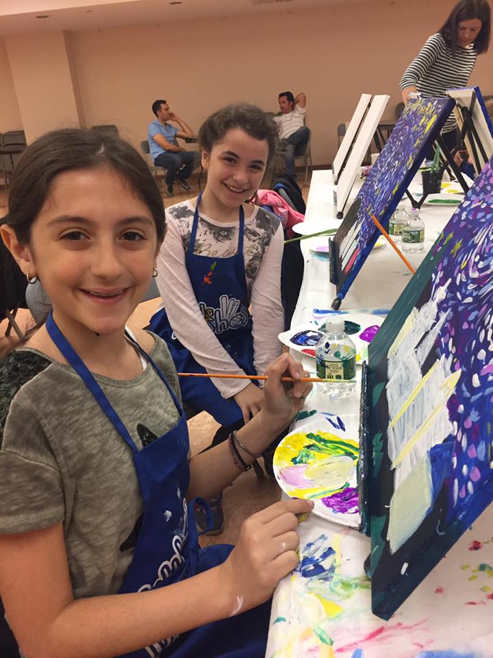 new painting classes for kids at pinots palette in park slope