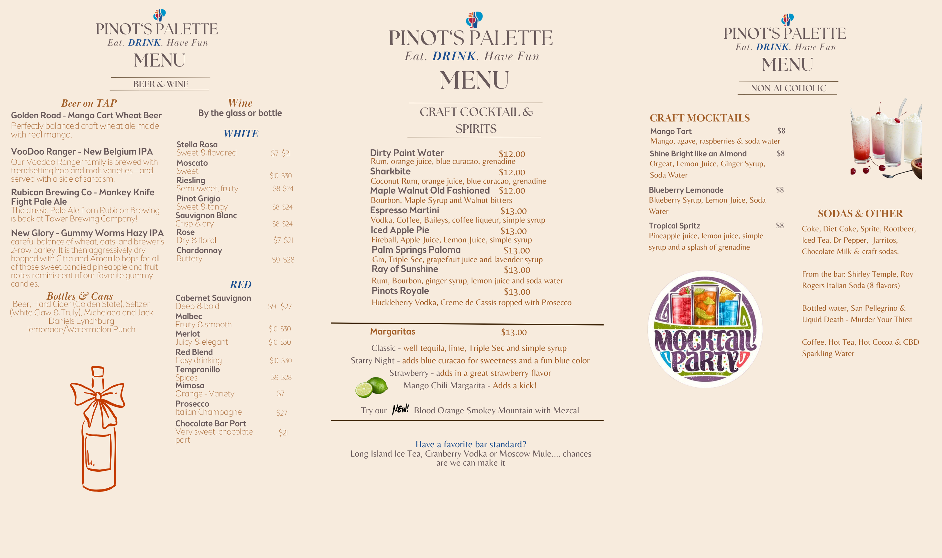 Drink Menu