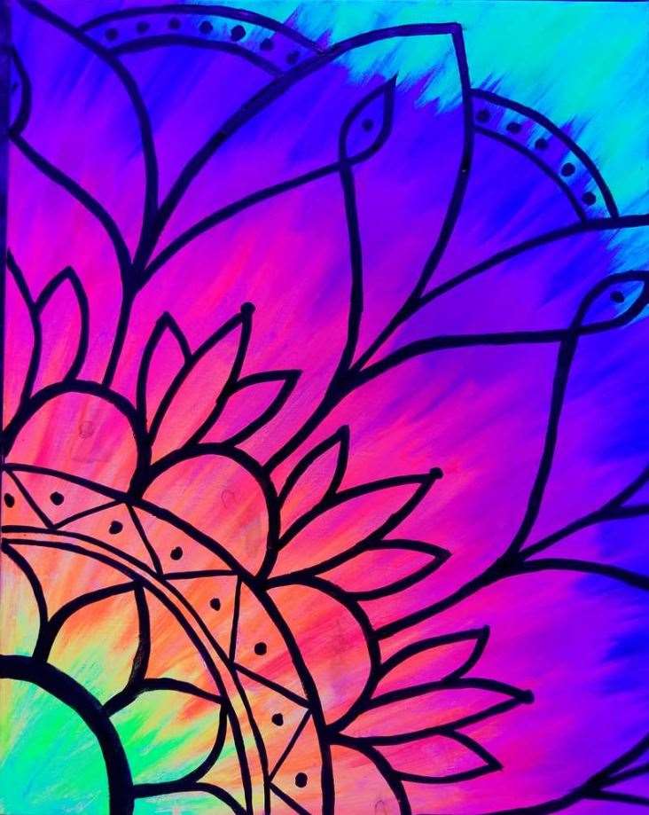 Black Light Mandala