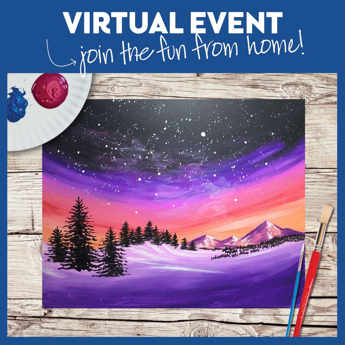 VIRTUAL CLASS! WITH and WITHOUT SUPPLIES!