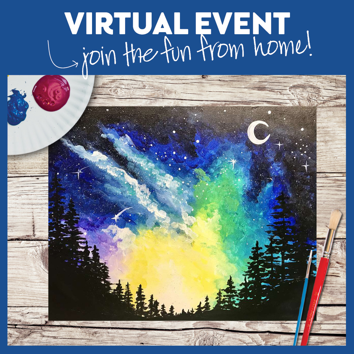 LIVE VIRTUAL CLASS! PICK UP A KIT OR USE YOUR OWN SUPPLIES