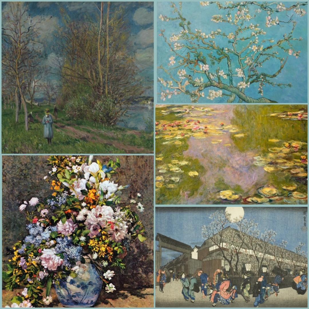 Beauiful Spring Artwork Throughout History - AND On Our Calendar!