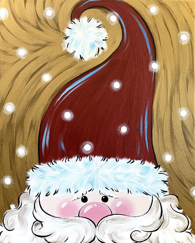 Jolly Peekaboo Santa and Gnome
