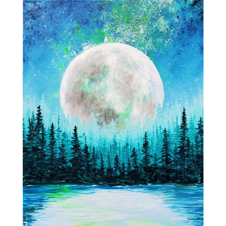 Moon Over the Pines
