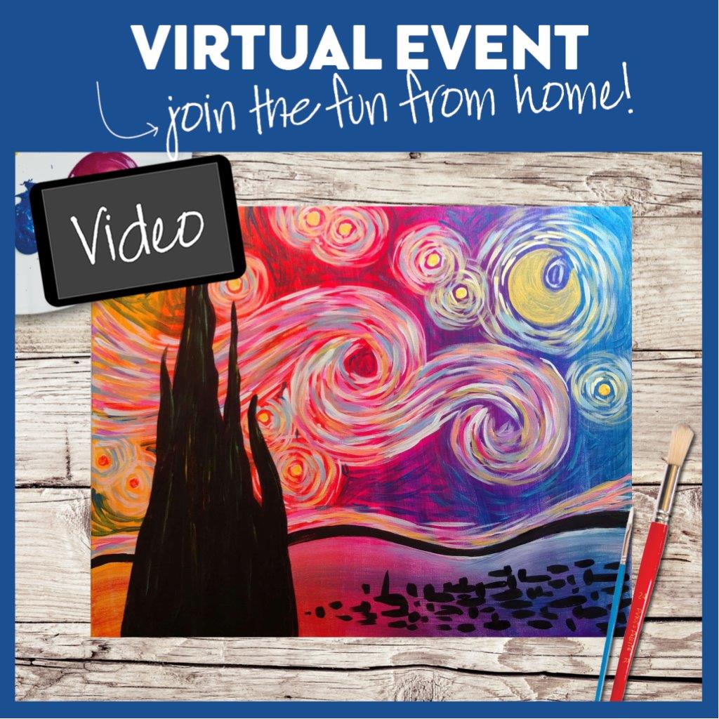 Virtual Class! USE YOUR OWN SUPPLIES OR PICK UP A KIT $15-$37
