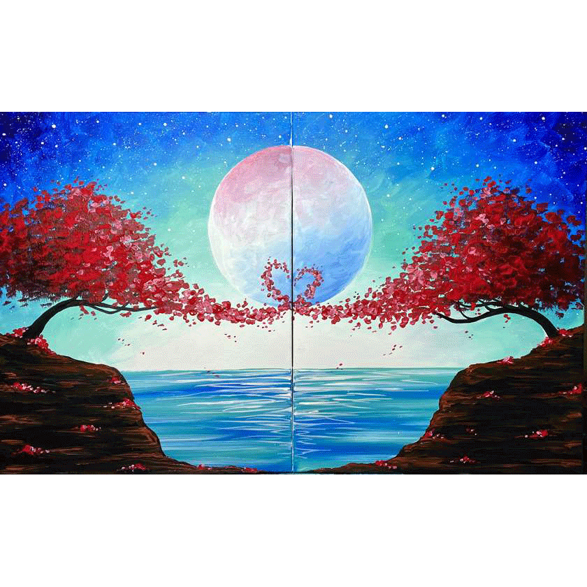 IN STUDIO CLASS ❤🎨😍 Make it a Date Night Doors Open at 6:40! Reserve today, Space Limited. One Canvas Per Painter