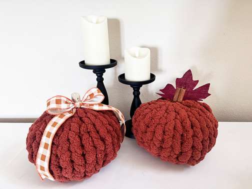 Chunky Knit Pumpkins