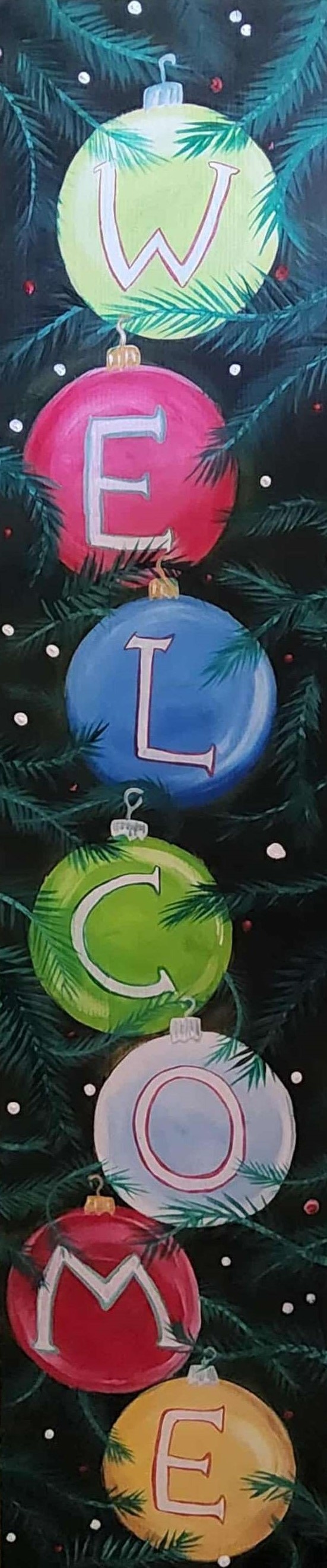 Ornament Welcome Porch Leaner