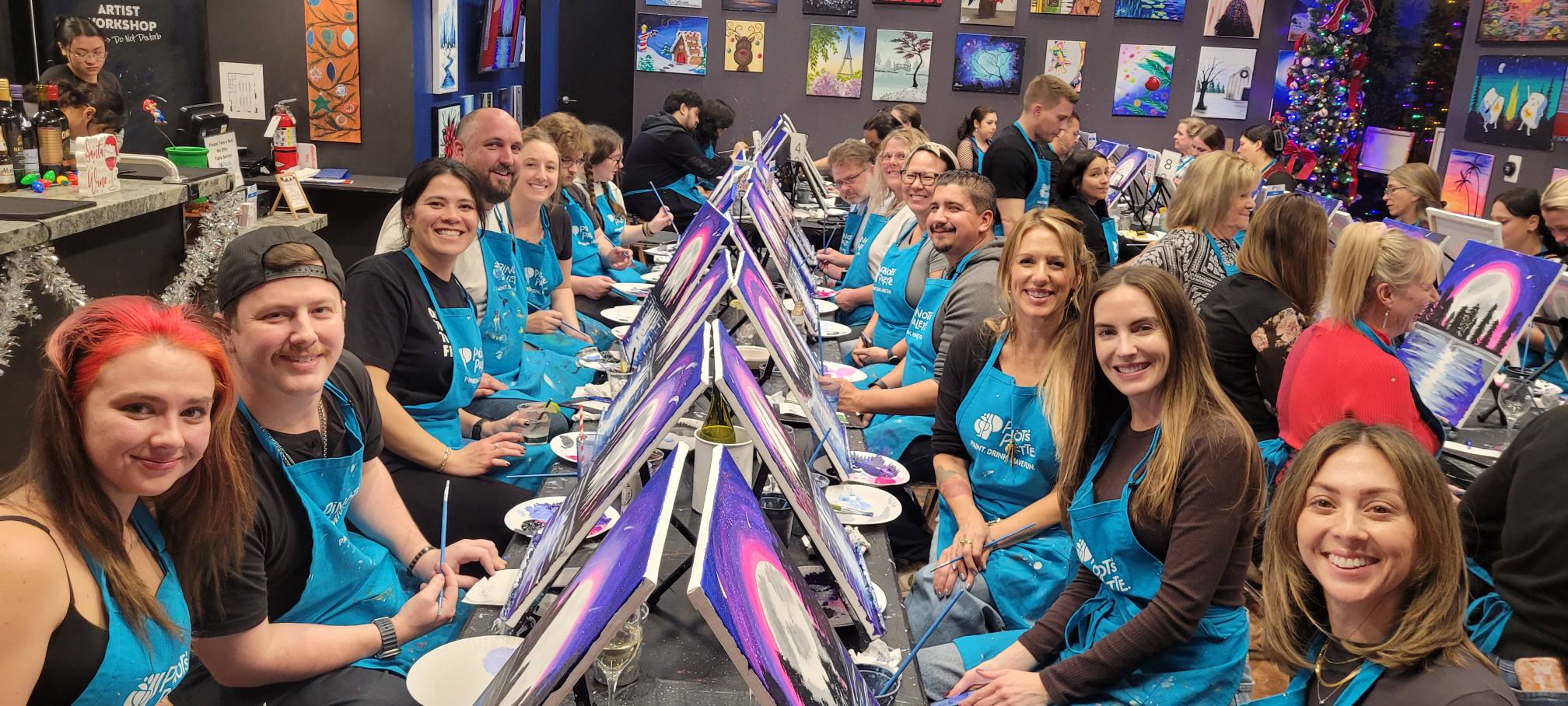 What to Expect at a Paint and Sip Class in Huntington Beach