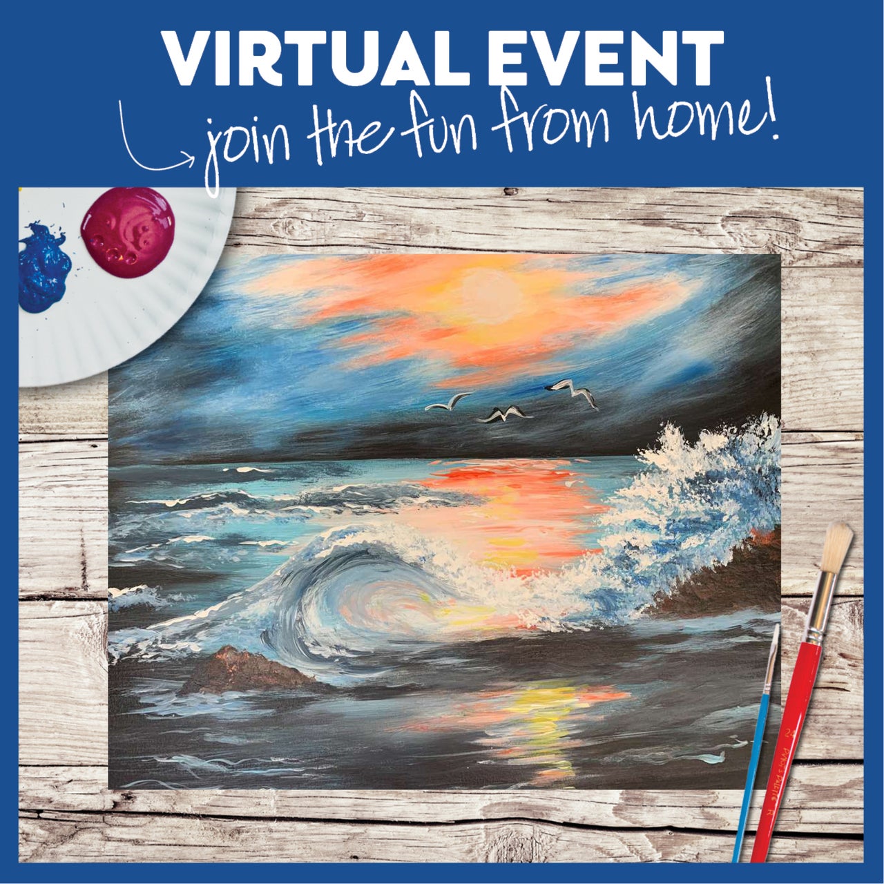 Virtual Painting Class with Kit!