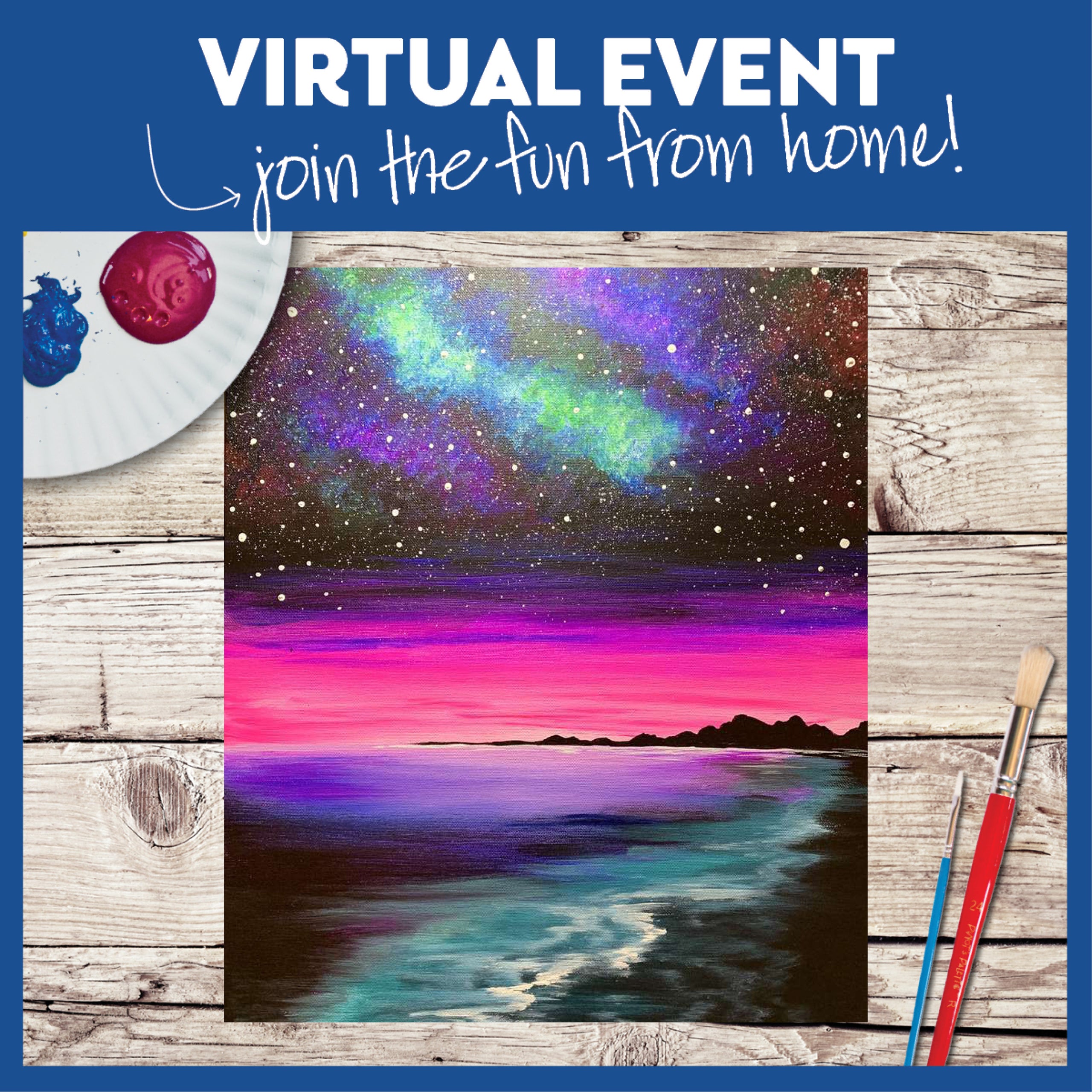 Virtual Painting Class with Kit!