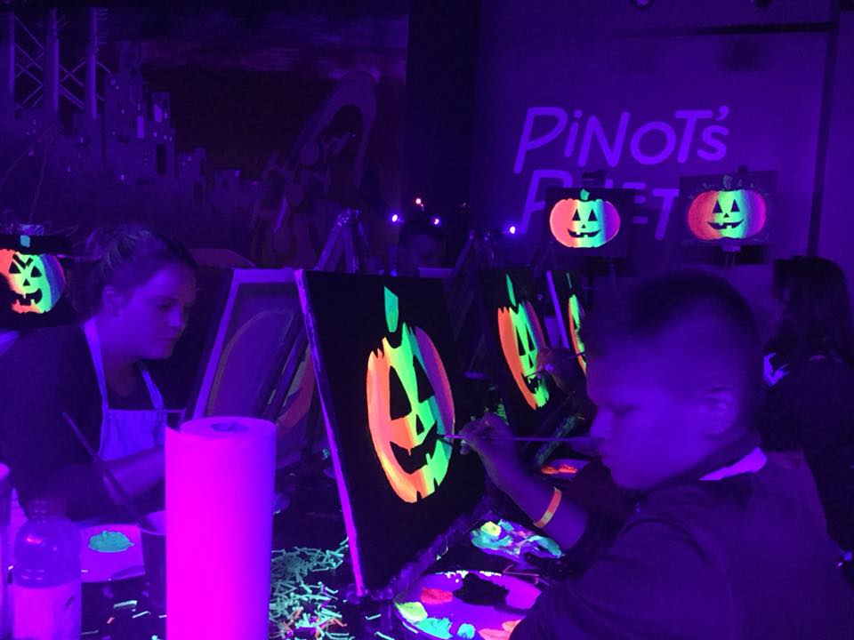 Halloween: Black Light Painting Party! - Pinot's Palette