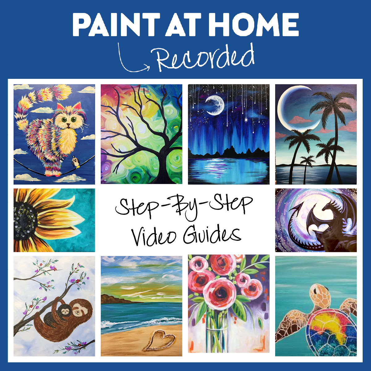 Canvas Painting Kit with Step-by-Step Guide