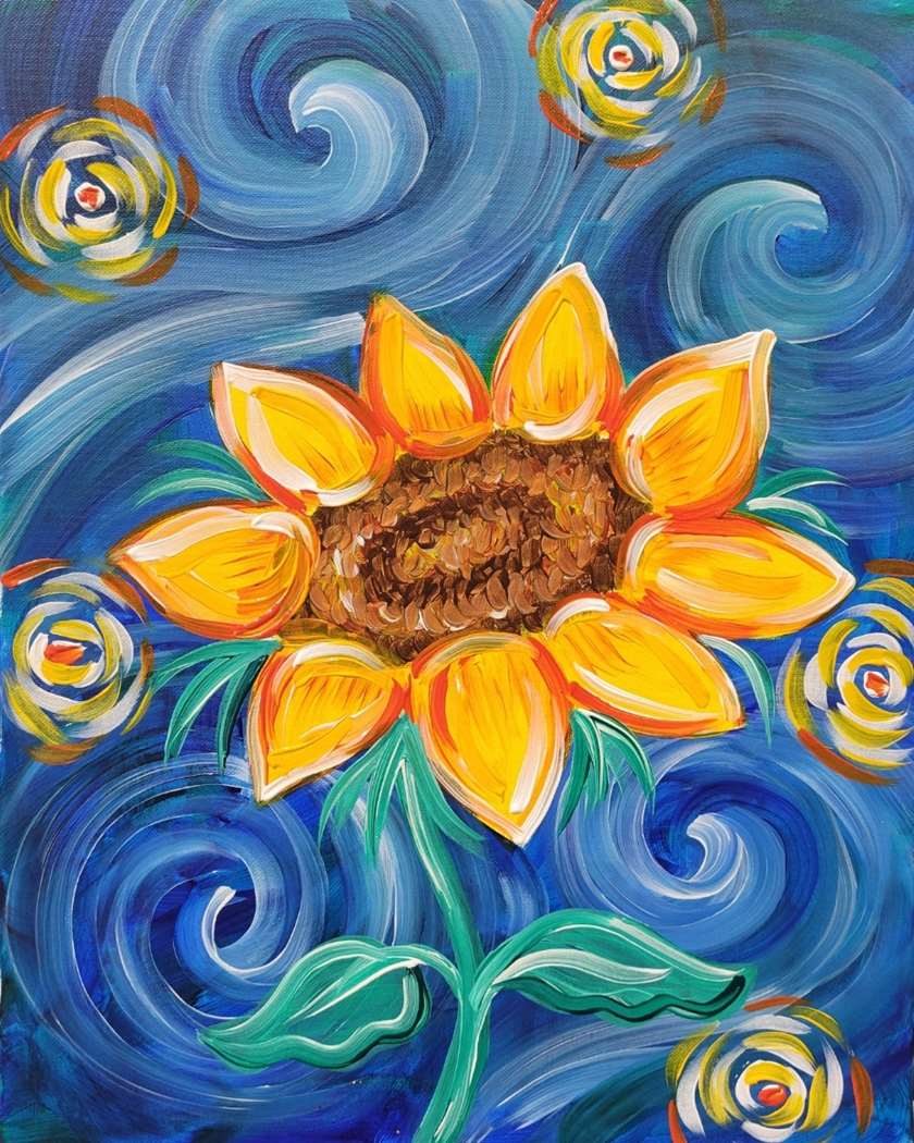 Starry Sunflowers
