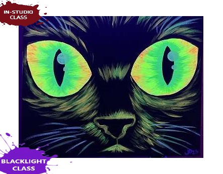 Blacklight Black Cat