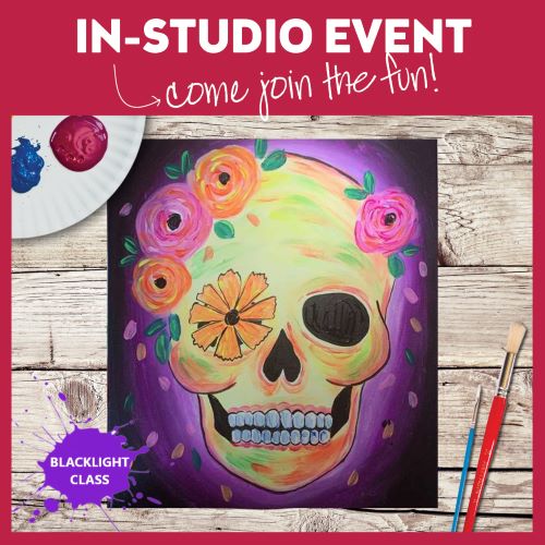 BlackLight Festive Calavera