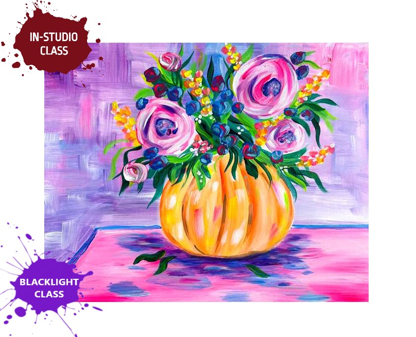 Fluorescent Fall Flowers