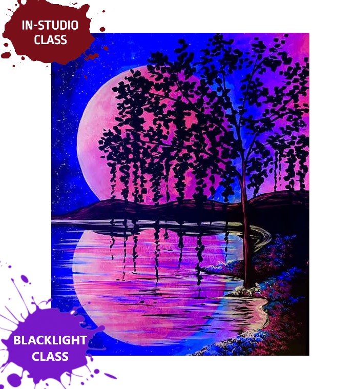 BLACK LIGHT PAINTING - Indoor Class