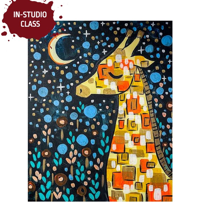 Klimt Style Giraffe