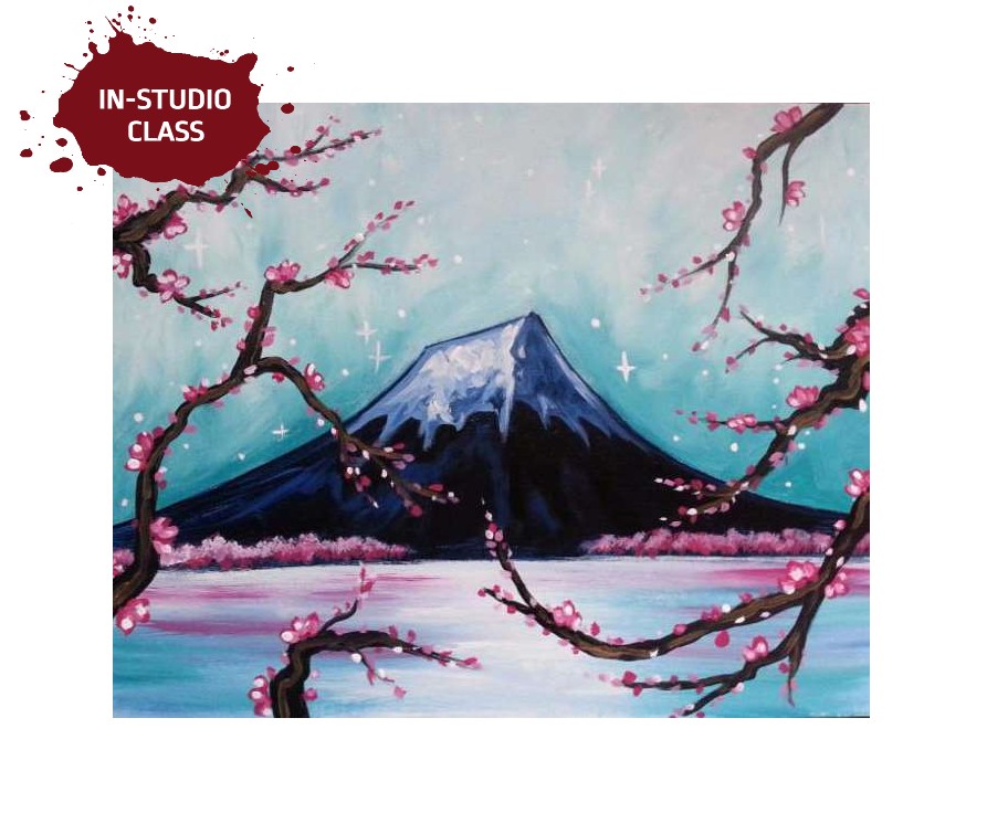 Mount Fuji Through The Blossoms